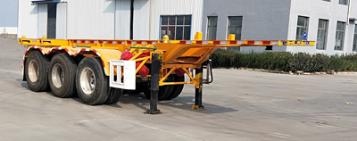 梁鄆牌SLY9382TWY危險(xiǎn)品罐箱骨架運(yùn)輸半掛車